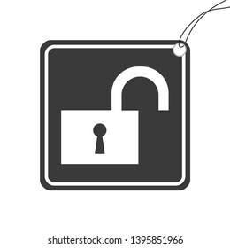 An Illustrated Icon Isolated on a Background - Unlock