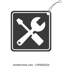An Illustrated Icon Isolated on a Background - Tools