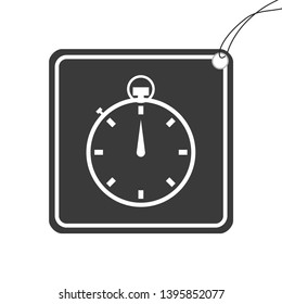 An Illustrated Icon Isolated on a Background - Stopwatch