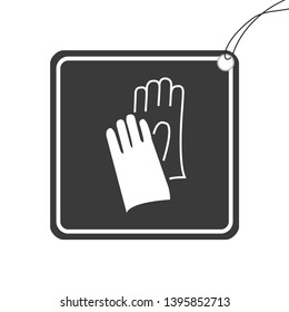 An Illustrated Icon Isolated on a Background - Safety Gloves