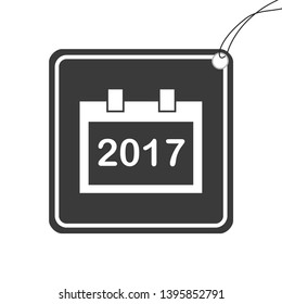 An Illustrated Icon Isolated on a Background - Square Calendar Year