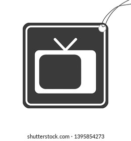 An Illustrated Icon Isolated on a Background - Retro Television