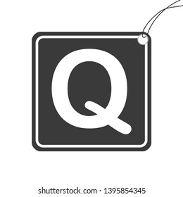 An Illustrated Icon Isolated on a Background - Q