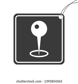 An Illustrated Icon Isolated on a Background - Pin