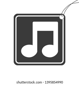 An Illustrated Icon Isolated on a Background - Musical Notes