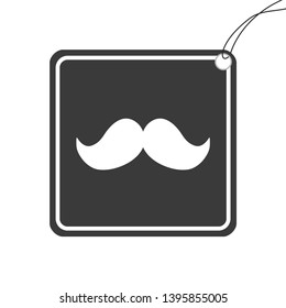 An Illustrated Icon Isolated on a Background - Moustache