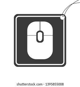 An Illustrated Icon Isolated on a Background - Mouse