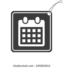An Illustrated Icon Isolated on a Background - Monthly Calendar