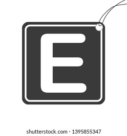 An Illustrated Icon Isolated on a Background - E