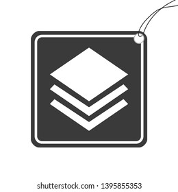 An Illustrated Icon Isolated on a Background - Diamond Layers