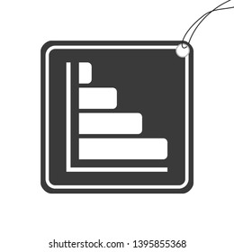 An Illustrated Icon Isolated on a Background - Horizontal Chart