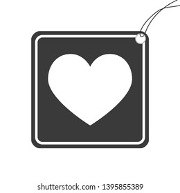An Illustrated Icon Isolated on a Background - Heart