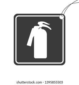 An Illustrated Icon Isolated on a Background - Fire Extinguisher