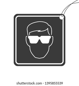 An Illustrated Icon Isolated on a Background - Eye Protection Glasses