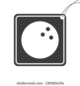 An Illustrated Icon Isolated on a Background - Bowling Ball