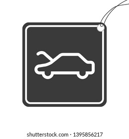 An Illustrated Icon Isolated on a Background - Bonnet Open Light