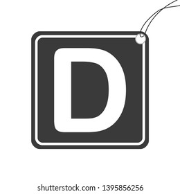 An Illustrated Icon Isolated on a Background - D