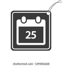 An Illustrated Icon Isolated on a Background - Daily Calendar