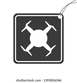 An Illustrated Icon Isolated on a Background - Circular Drone