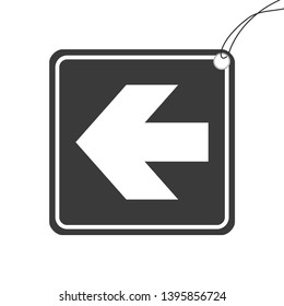 An Illustrated Icon Isolated on a Background - Arrow Left