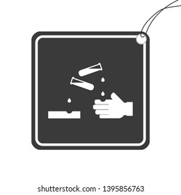 An Illustrated Icon Isolated on a Background - Acidic Substances
