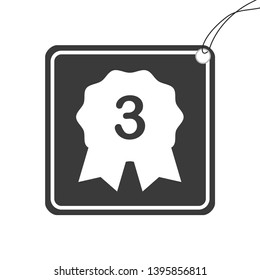 An Illustrated Icon Isolated on a Background - 3rd Place Rosette