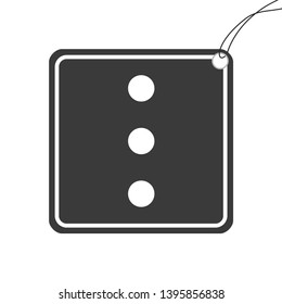 An Illustrated Icon Isolated on a Background - 3 Dots Menu