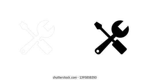 An Illustrated Icon Isolated on a Background - Tools