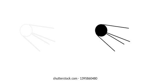 An Illustrated Icon Isolated on a Background - Sputnik