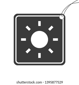 An Illustrated Icon Isolated on a Background - Sun
