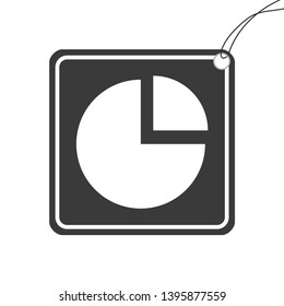 An Illustrated Icon Isolated on a Background - Pie Chart
