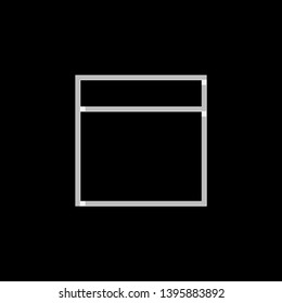 An Illustrated Icon Isolated on a Background - Web Wireframe Split Top