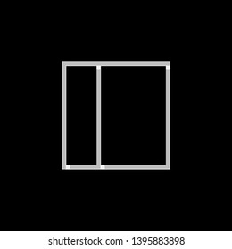 An Illustrated Icon Isolated on a Background - Web Wireframe Split Left
