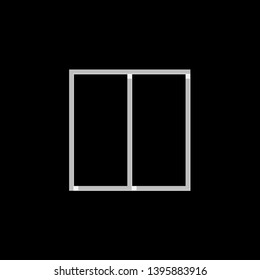 An Illustrated Icon Isolated on a Background - Web Wireframe Split Middle