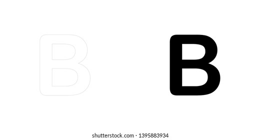 An Illustrated Icon Isolated on a Background - B