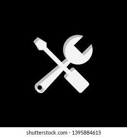 An Illustrated Icon Isolated on a Background - Tools