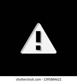 An Illustrated Icon Isolated on a Background - Triangle Exclamation