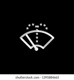 An Illustrated Icon Isolated on a Background - Washer Fluid Reminder Light