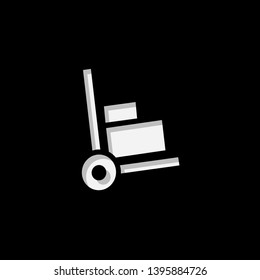 An Illustrated Icon Isolated on a Background - Trolley