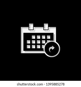 An Illustrated Icon Isolated on a Background - Square Calendar Share