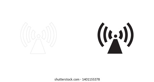 An Illustrated Icon Isolated on a Background - Radar