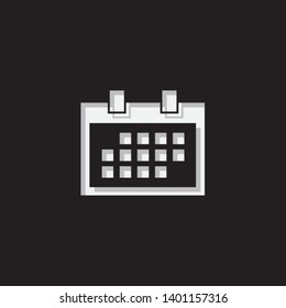 An Illustrated Icon Isolated on a Background - Square Calendar