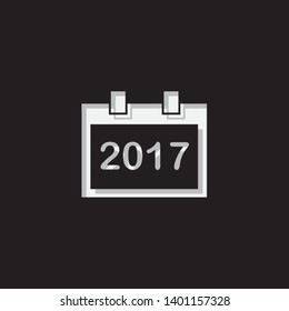 An Illustrated Icon Isolated on a Background - Square Calendar Year
