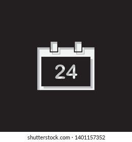 An Illustrated Icon Isolated on a Background - Square Calendar Day
