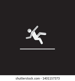 An Illustrated Icon Isolated on a Background - Slippy Surface