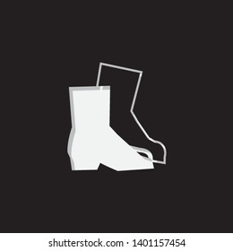 An Illustrated Icon Isolated on a Background - Safety Boots