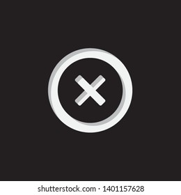 An Illustrated Icon Isolated on a Background - Round Cross-79