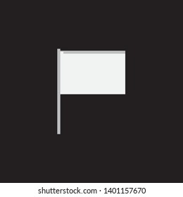 An Illustrated Icon Isolated on a Background - Rectangular Flag