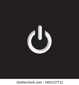 An Illustrated Icon Isolated on a Background - Power