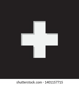An Illustrated Icon Isolated on a Background - Plus